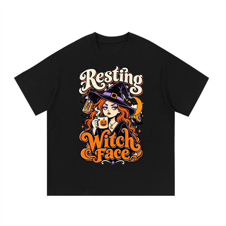 Resting Witch Face — Oversized Halloween T-Shirt